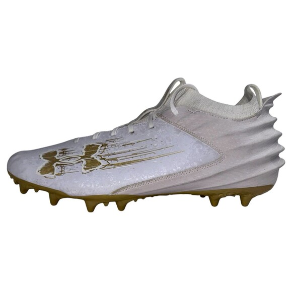 Under Armour Mens Size 15 Football Cleats UA Blur 2 MC Suede 3027978-100 main image 5